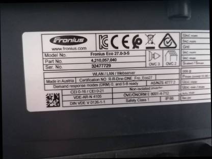 Bild 2:Fronius Wechselrichter 27 kW