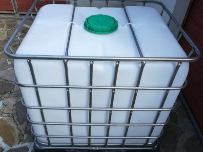 Bild 4:IBC 1.000 l Regenwassertank neu (Zustellung)