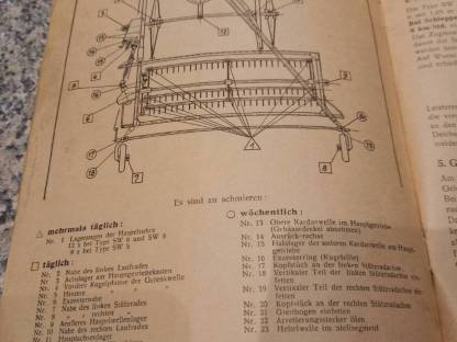 Bild 2:Betriebsanleitung und Ersatzteilliste Wolf Heumaschine
