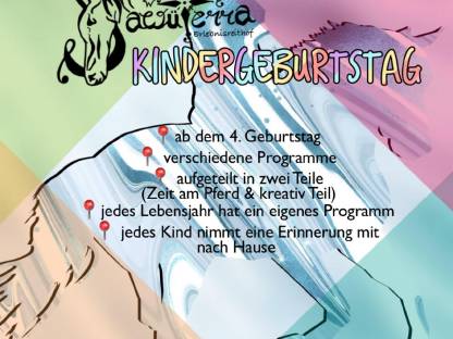 Geburtstag bei den Pferden
