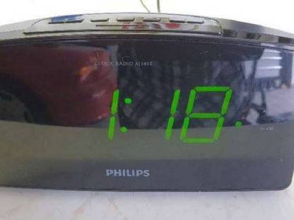 PHILIPS AJ3400 Radiowecker, UKW, Schlummerfunktion, 2 Weckzeiten