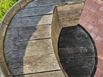 Bild 2:Deko Holzfass