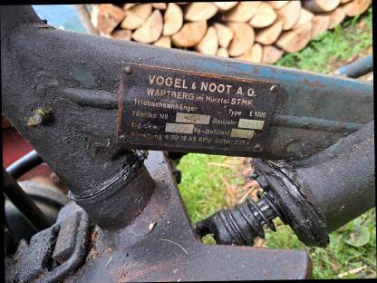 Bild 2:Einachsschlepper Vogel & Noot