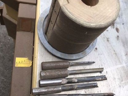 Bild 6:Hobelmaschine, Langlochbohraufsatz, Fräse Scheppach HMC 320