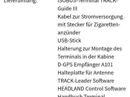 Bild 3:Müller Track Guide 3 Parallelfahrsystem GPS System