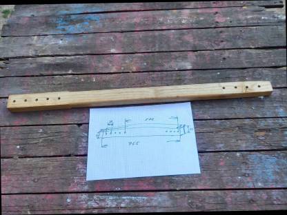 Kurbelstangen Holz Mähbalken