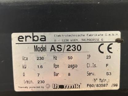 Bild 2:Kompressor Erba AS/230