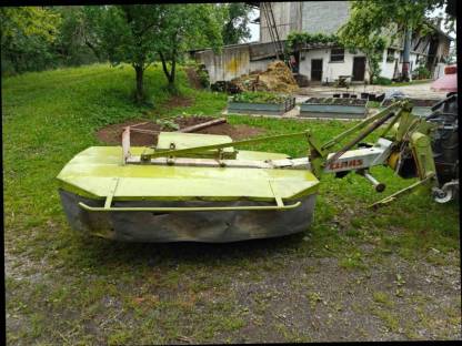 Bild 3:Trommelmäher Claas 185 mit Aufbereiter