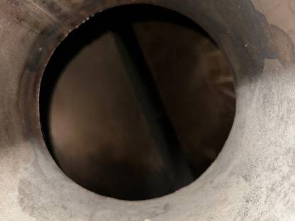 Bild 3:Biogas BHKW Auspuff