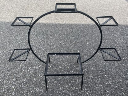 Blumenrad, Metall mit Standfuß