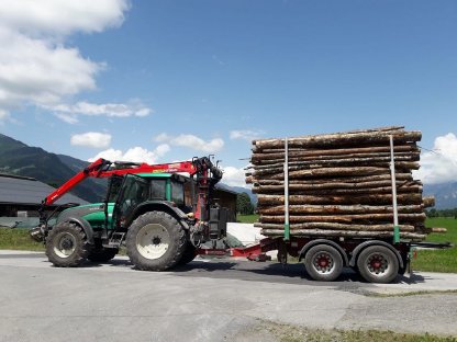 Valtra T151eh, Epsilon C80L, Riedler Anhänger