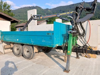 Rückewagen Druckluft Farma 6.0D Forstkran Krananhänger