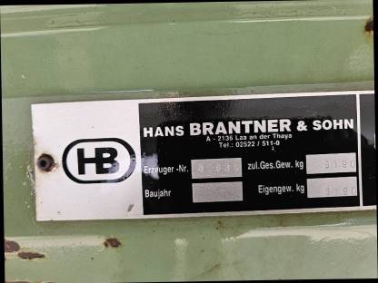 Brantner Tandem Dreiseitenkipper 8 t