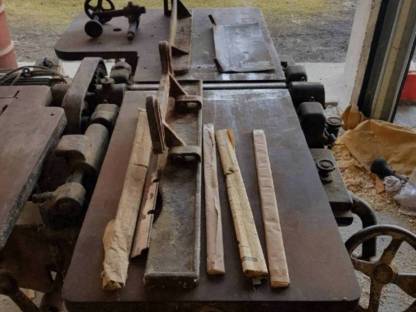 Bild 5:Hobelmaschine und Bandsäge