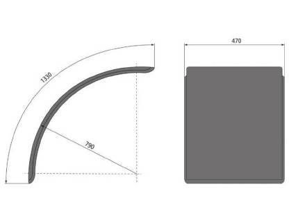 Bild 5:Kunststoffkotflügel vorne Steyr 8130