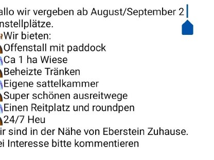 Einstellplätze