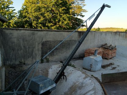 Bild 3:Höhenförderer (Entmistung) Schauer Hydro 900