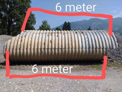 Bild 4:Wellstahlrohr, Durchlass, Tunnel