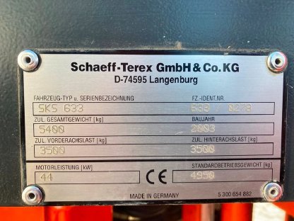 Bild 2:Radlader / Hoflader / Schwenklader Schäff Terex SKS 633