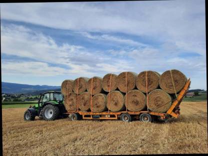 Bild 2:Strohrundballen
