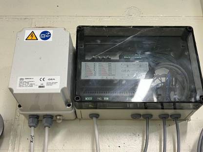 Bild 6:Komplett bestückter Ziegen/Schafmelkstand inkl. GEA Technik