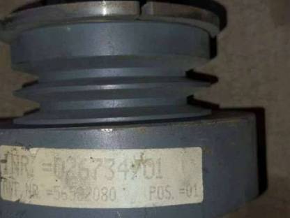 Bild 9:Keilriemenscheibe mit Kupplung 2-rillig für 46 mm Ø Welle