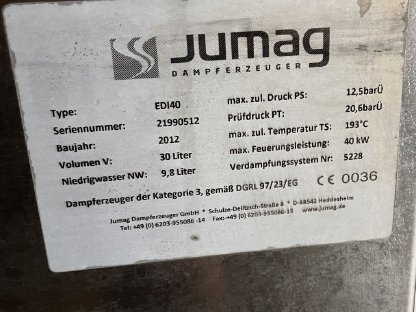 Bild 2:Dampferzeuger Jumag