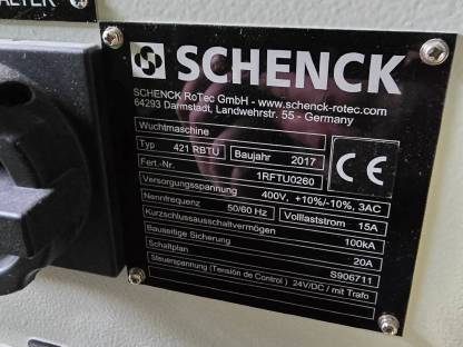 Bild 6:Schenck Auswuchtmaschine für Kommutatoranker Motoranker Typ 421 RBTU
