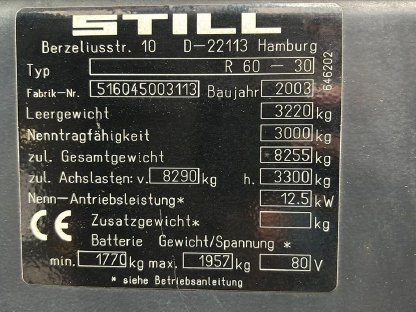 Bild 9:Stapler Still R 60-30