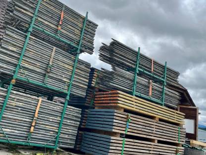 Bild 8:Fassadengerüst