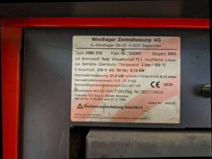 Bild 3:Windhager Stückgutofen