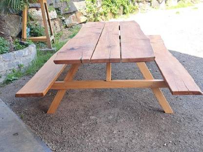 Bild 7:Picknicktisch, Gartenbank