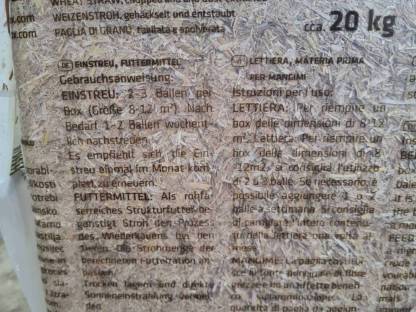 Bild 4:Einstreu Stroh Futter Stroh Lenabox Feinstroh