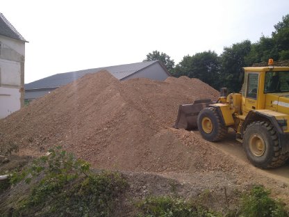 1.500 t Ziegelbruch, Gesteinskörnung, Schüttmaterial, Recycling
