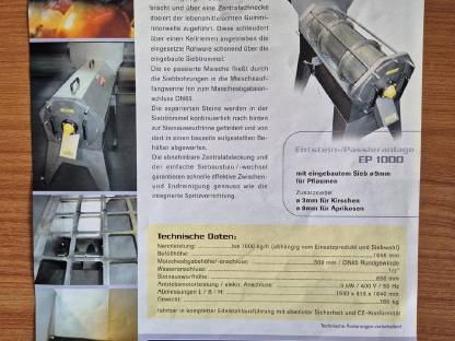 Entkern und Passieranlage
