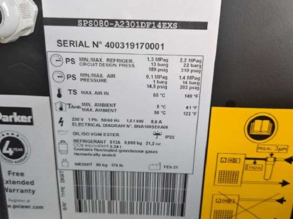 Bild 5:Druckluft Kältetrockner Parker Hiross Starlette Plus E