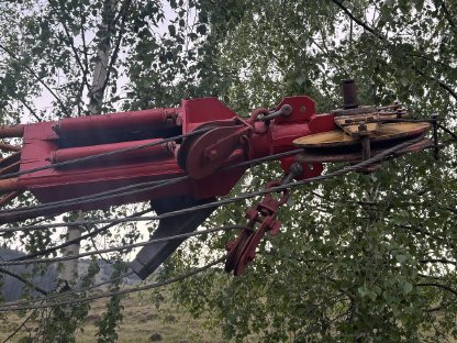 Bild 2:Kippmast Seilkran