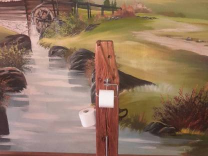 WC-Set, NEU WC-Ständer aus Altholz, WC-Garnitur