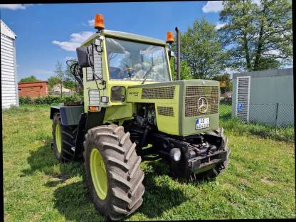 Bild 5:Mercedes Benz MB Trac 700 mit Kran und diversen Anbauteilen