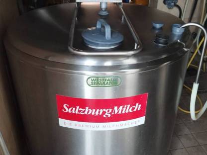 Milchtank Kühlung