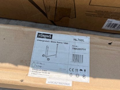 Bild 6:Scheppach Holzspalter HL760L mit Untergestell