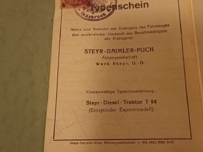 Bild 3:Steyr T84 Traktor