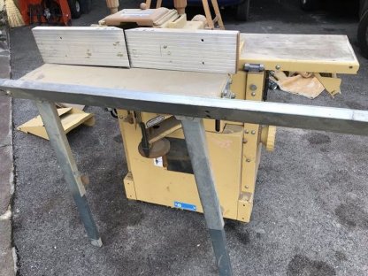 Bild 3:Hobelmaschine, Langlochbohraufsatz, Fräse Scheppach HMC 320