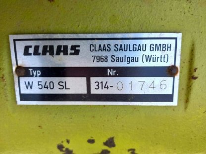 Claas Kreiselheuer W 540 SL