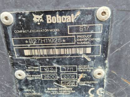 Bild 5:Minibagger Bobcat E17