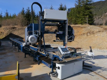 Bild 2:Komplette Sägeanlage Blockbandsäge Zenz BN 110 S Paul KME 2