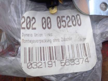 Bild 2:Dynamo links und Halogen Lampe Fahrrad