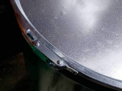 Bild 2:Fass Eisenfass Stahlfass 200 l, mit Deckel u. Ring, sauber