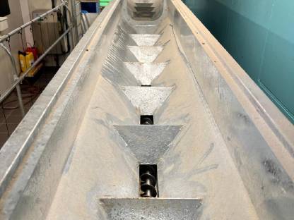 Bild 2:Komplett bestückter Ziegen/Schafmelkstand inkl. GEA Technik