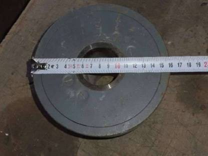 Bild 5:Keilriemenscheibe mit Kupplung 2-rillig für 46 mm Ø Welle